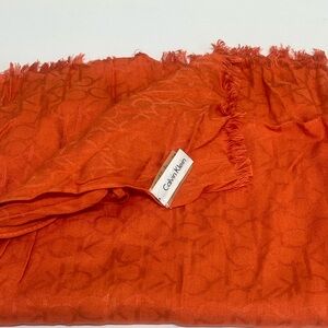Calvin Klein Orange Scarf